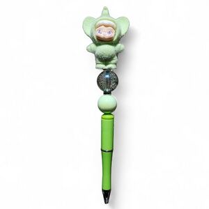 Dora Shanhai Dream TNT Space Beaded Ballpoint Twist Pen Green Topper